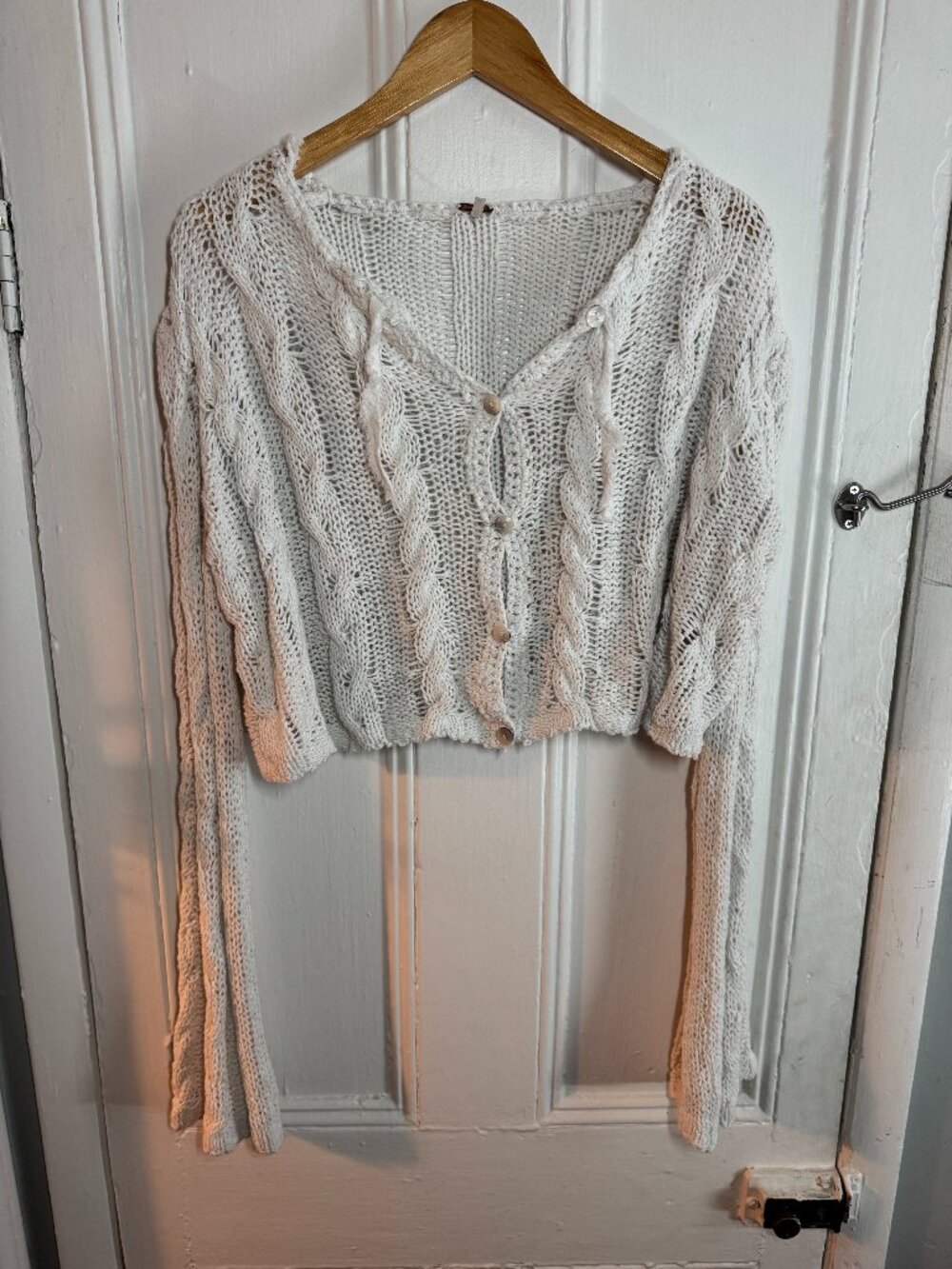 Free People Cropped Knit Sweater